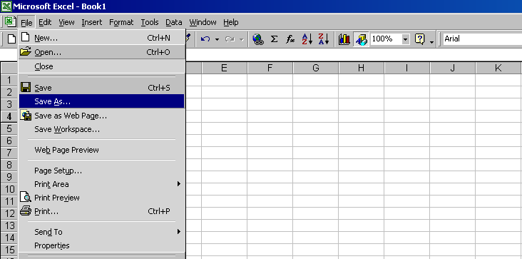 Save As CSV